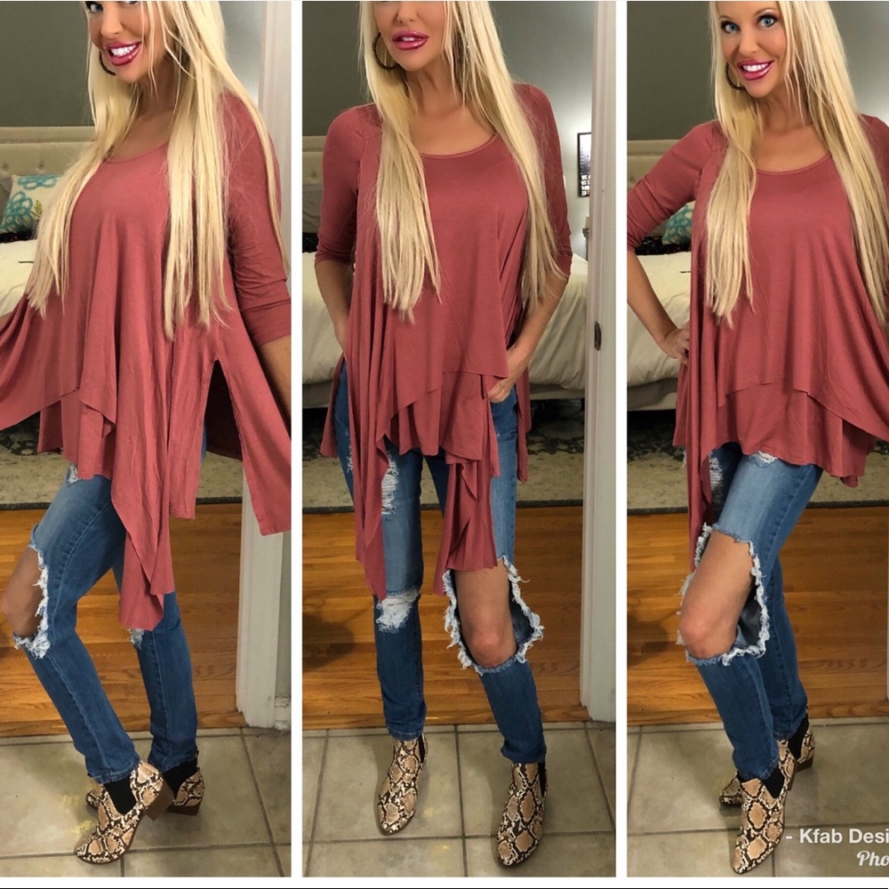 LAST 1! Stretchy Distressed High Waist Jeans - Picture 4 of 5